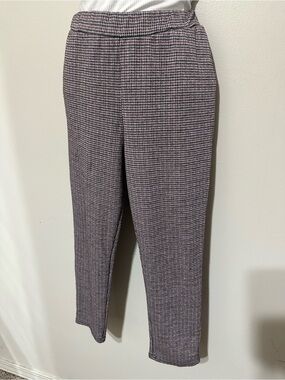 Wonder Nation Girls Checkered Stretch Pants Size L (10‑12) Plus Comfort Fit